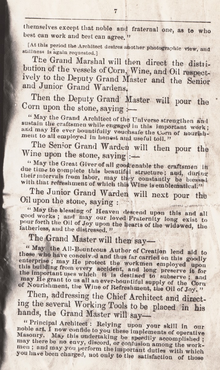 1 Masonic ceremonial Laying the cornerstone at the courthouse November 12th 1874 San Bernardino California