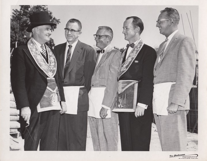 4 San Bernardino California Masonic history cornerstone A.D.1958