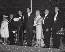 Flag pole dedication San Bernardino Masonic Temple 1964