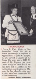 Master of San Bernardino Masonic Lodge