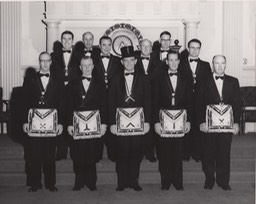 Officers of San Bernardino Masonic Lodge February A.D.1955