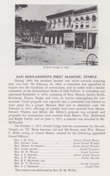 Phoenix Lodge 178  100 years of Freemasonry October 20, 1865-1965 San Bernardino California 6