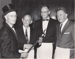 San Bernardino Masonic Lodge walking cane presented on October 1962 